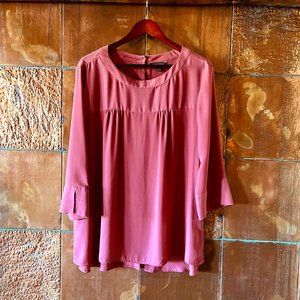 Banana Republic Button-back Blouse * Dusty Rose * XL
